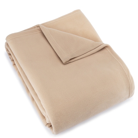 Blanket Polyester 108x90 Tan